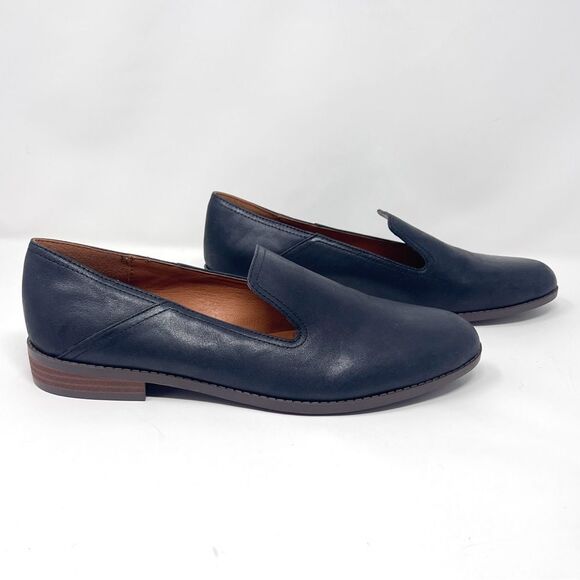 Lucky Brand Elafina Black Leather Classic Low Heel Slip On Loafers Size 10 - Picture 9 of 9